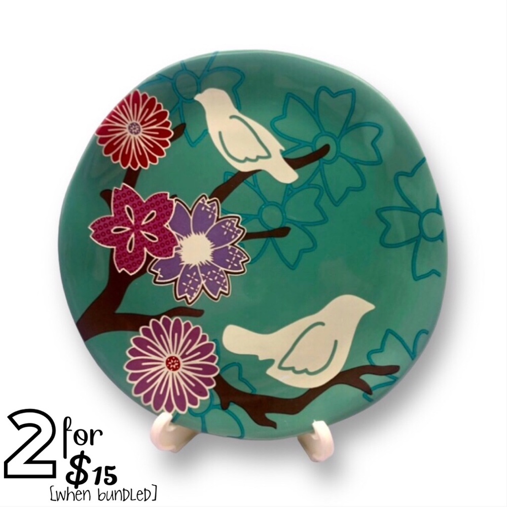 🟢[karma] NWOT 5” Teal Decorative Jewelry Dish Catch-All Plate